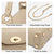 VONMAY Women Small Crossbody Bag Studded Evening Bags Clutch Purse Satchel Handbag for Wedding/Prom/Cocktail Party