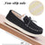 VONMAY Kids Slippers Boys Girls Moccasins House Shoes with Comfy Faux Fur Lining Memory Foam Slipper