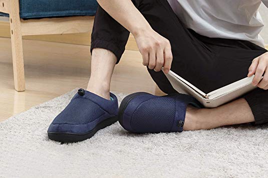 mens ankle high house slippers