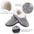 VONMAY Women's Fuzzy Slippers Boots Memory Foam Booties House Shoes Indoor Outdoor