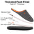 VONMAY Women's Slippers Two-Tone Cozy House Shoes Open Back Memory Foam Slippers Indoor Outdoor