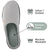 VONMAY Women's Slippers Two-Tone Cozy House Shoes Open Back Memory Foam Slippers Indoor Outdoor