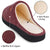 VONMAY Women's Slippers Two-Tone Cozy House Shoes Open Back Memory Foam Slippers Indoor Outdoor