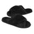 VONMAY Fuzzy Slides for Women Cross Band Faux Fur Open Toe Slippers with Soft Comfy Memory Foam Plush Fluffy Slip On Cozy Anti-Slip House Shoes