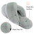 VONMAY Fuzzy Slides for Women Cross Band Faux Fur Open Toe Slippers with Soft Comfy Memory Foam Plush Fluffy Slip On Cozy Anti-Slip House Shoes