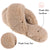 VONMAY Fuzzy Slides for Women Cross Band Faux Fur Open Toe Slippers with Soft Comfy Memory Foam Plush Fluffy Slip On Cozy Anti-Slip House Shoes