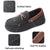 VONMAY Men's Moccasins Slippers Loafer House Shoes with Cozy Memory Foam for Indoor Outdoor Closed Back