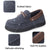 VONMAY Men's Moccasins Slippers Loafer House Shoes with Cozy Memory Foam for Indoor Outdoor Closed Back