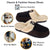 VONMAY Men's Comfy Fuzzy House Slipper Scuff Memory Foam Slip on Warm Moccasin Style Indoor Outdoor