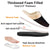 VONMAY Men's Comfy Fuzzy House Slipper Scuff Memory Foam Slip on Warm Moccasin Style Indoor Outdoor