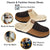 VONMAY Men's Comfy Fuzzy House Slipper Scuff Memory Foam Slip on Warm Moccasin Style Indoor Outdoor