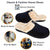 VONMAY Men's Comfy Fuzzy House Slipper Scuff Memory Foam Slip on Warm Moccasin Style Indoor Outdoor