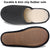 VONMAY Men's Suede Closed Toe Scuff Slipper Comfy Memory Foam Clog Lightweight Warm House Bedroom Shoes