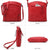 VONMAY Large Crossbody Bags for Women Triple Zip Pocket Cross Body Purses and Handbags
