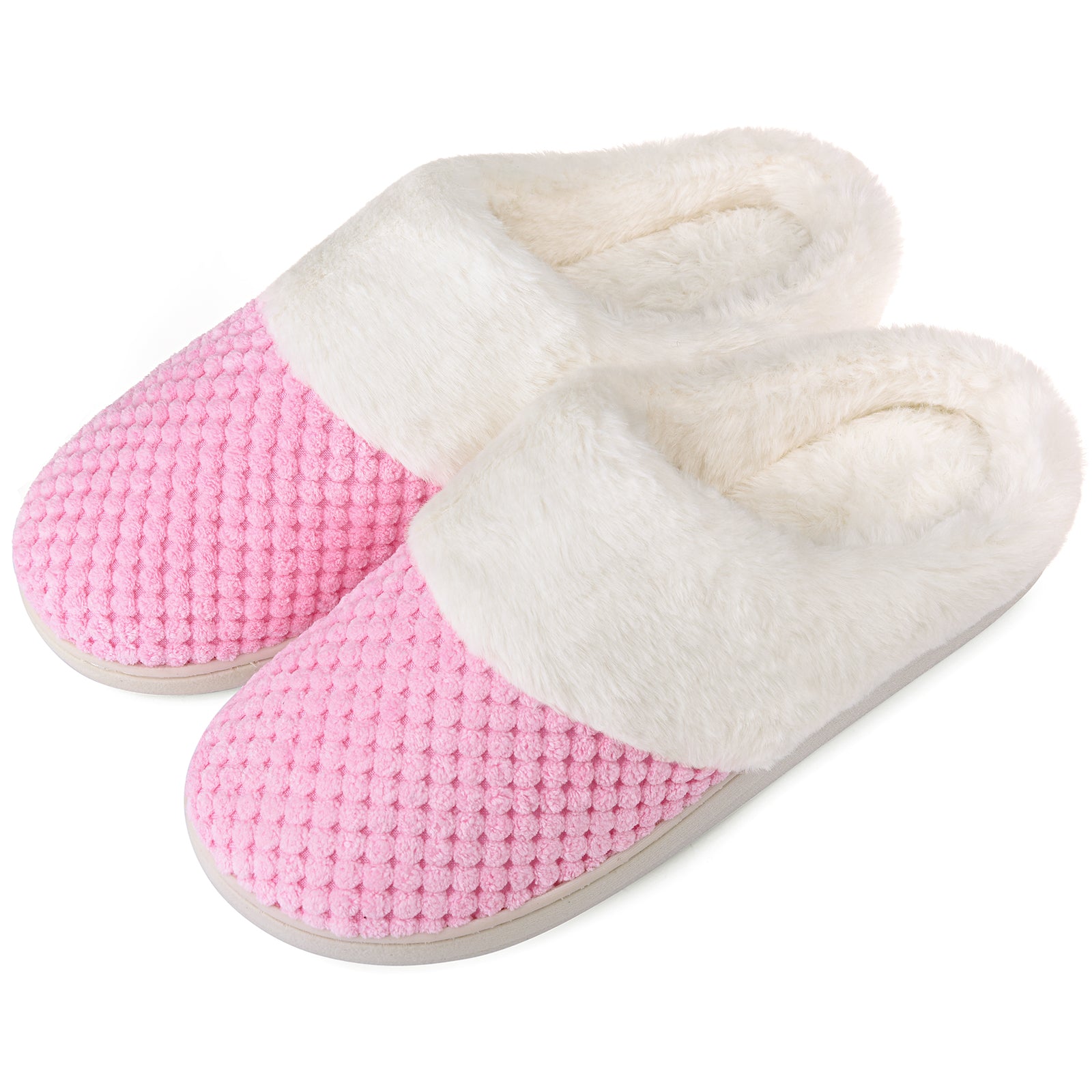 VONMAY Women's Slippers House Shoes Fleece Fuzzy Plush Lining Comfort
