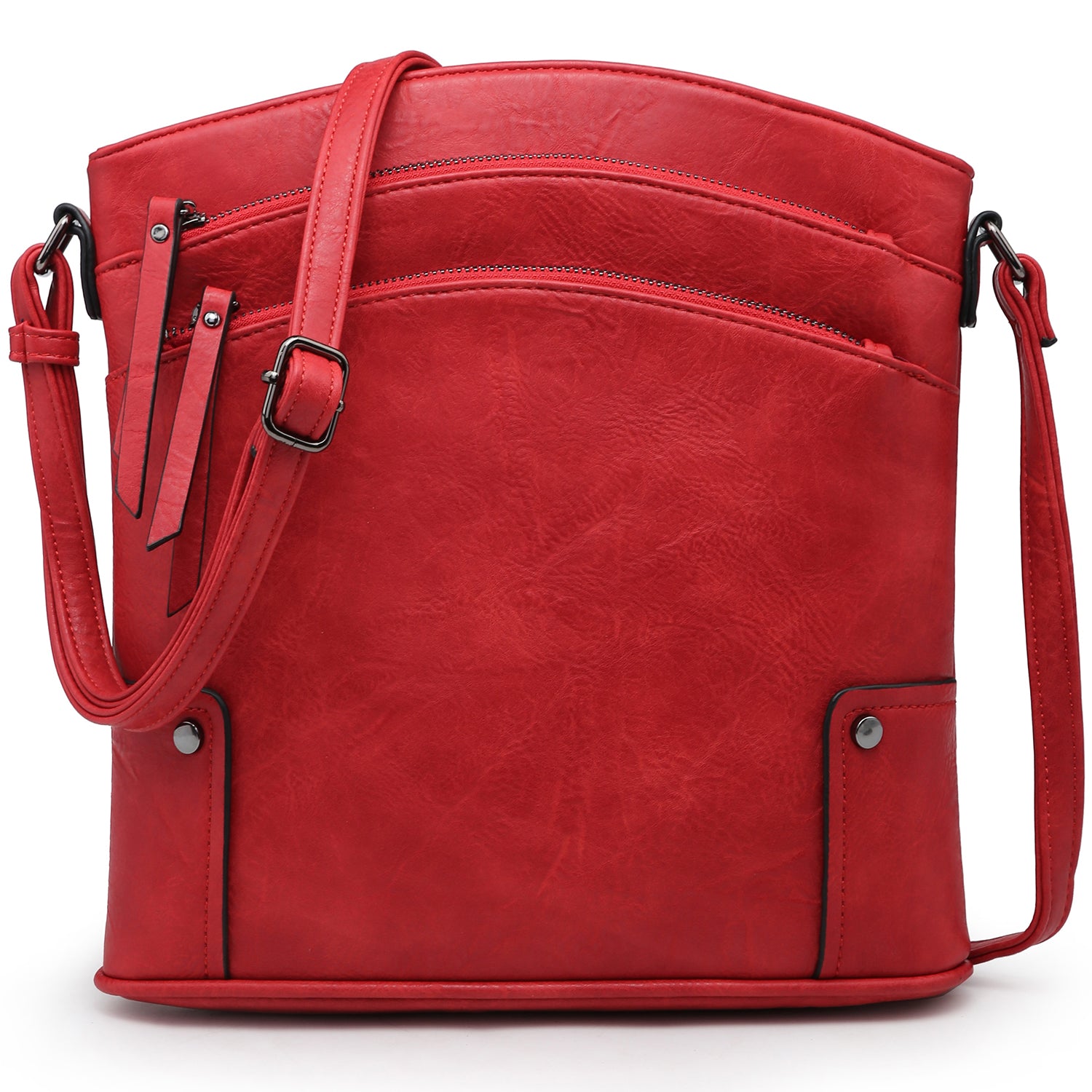 Triple zip pocket large crossbody bag new arrivals