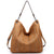 VONMAY Ladies Large Hobo Shoulder Bag Bucket Handbag Purse for Women with Studs Vegan Leather